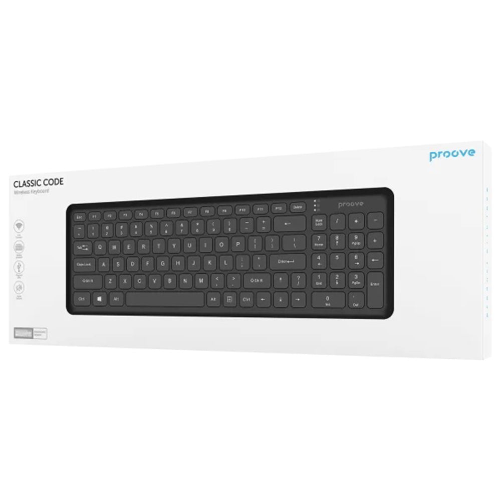 Clavier sans fil Proove Classic Code, Noir KBCDEN00003001