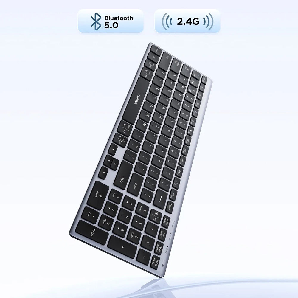 Clavier sans fil UGREEN K552 (75163), BT / Wi-Fi, Noir