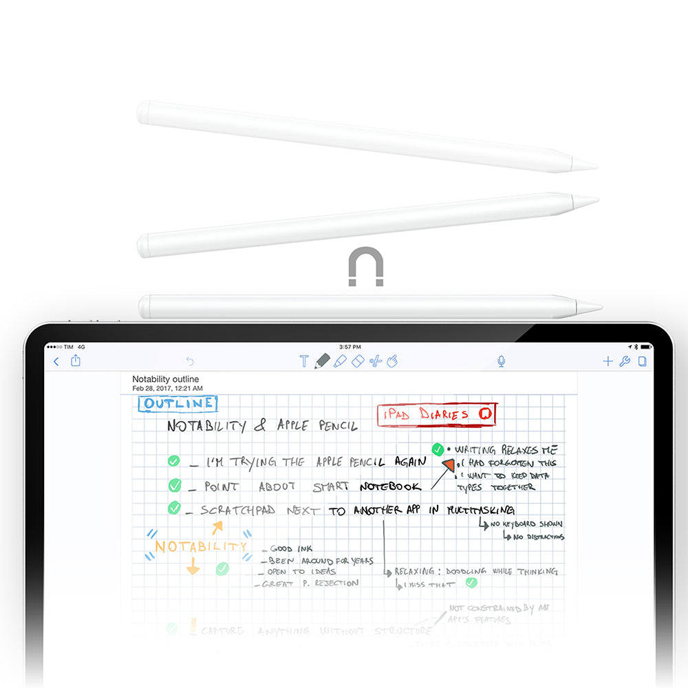 Touch Pen Acefast V1, Version Active, Blanc