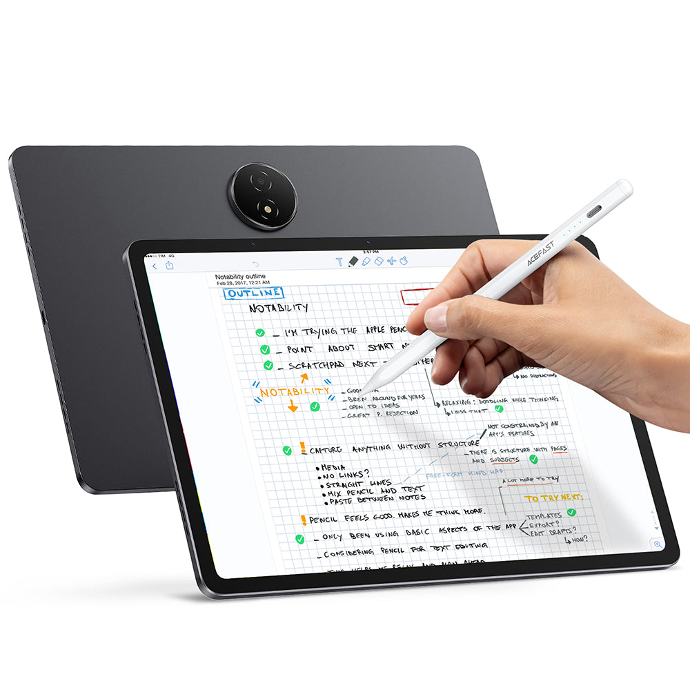 Touch Pen Acefast V1, Version Active, Blanc