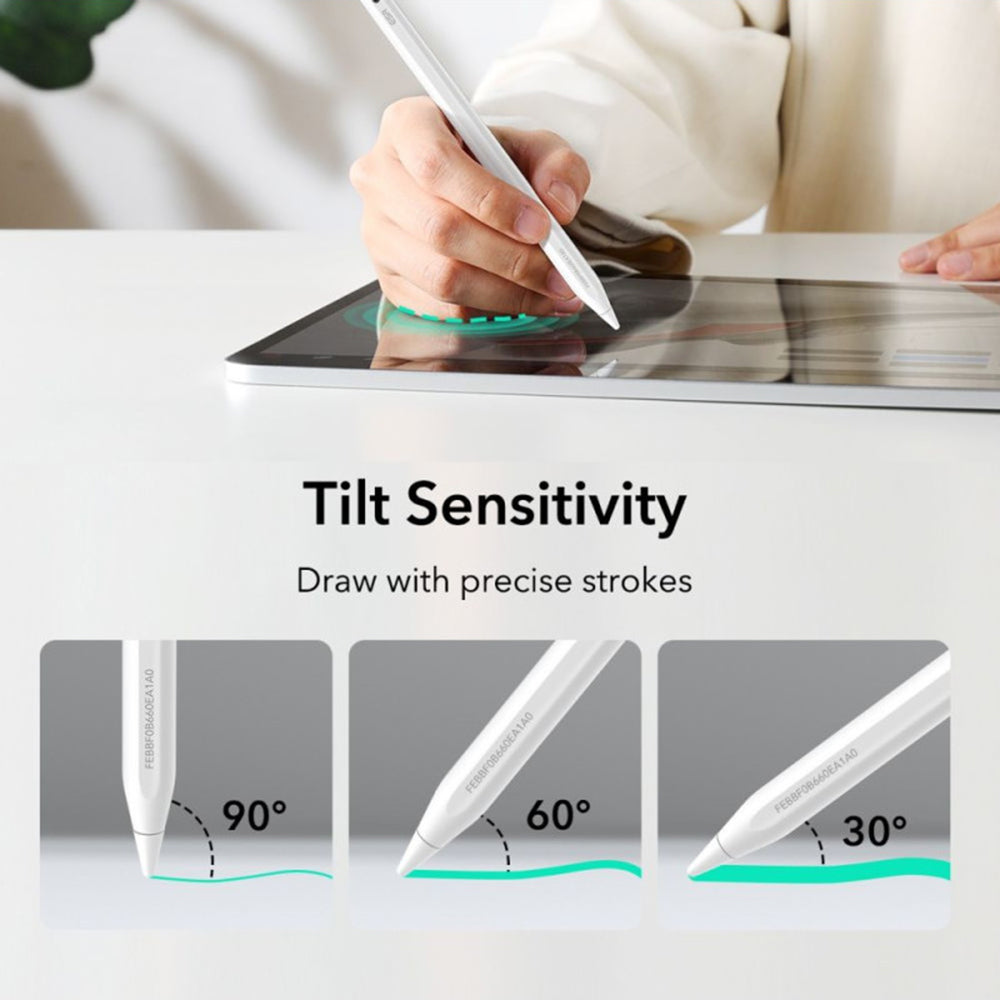 Touch Pen ESR Geo pour Apple iPad, Version Active, Blanc