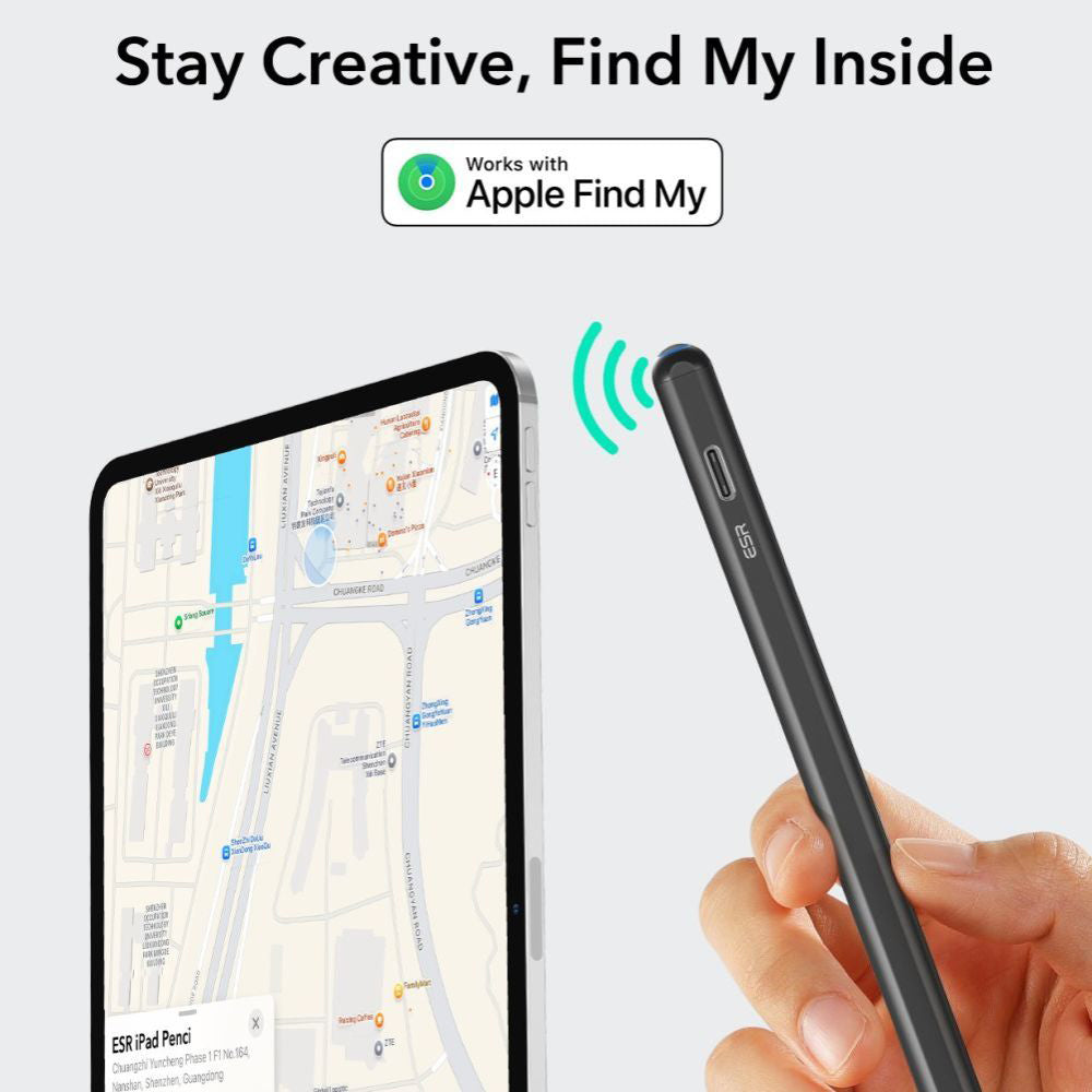 Touch Pen ESR Geo voor Apple iPad, Actieve Versie, Zwart