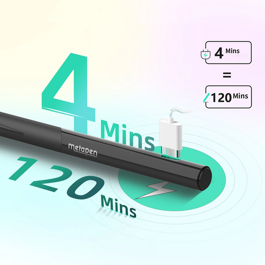 Touch Pen Metapen D1 voor Apple iPad, Actieve Versie, Zwart ME-APP452