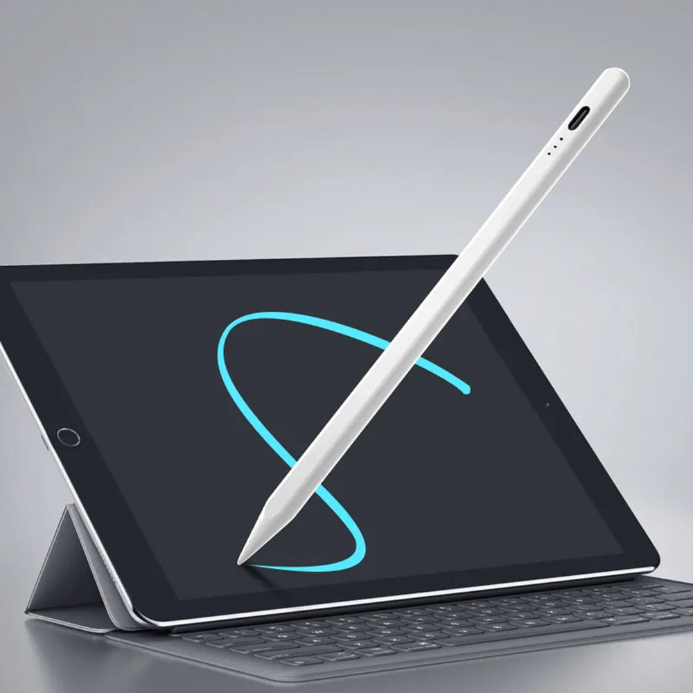 Touch Pen Techsuit JA04 pour Apple iPad, Version Active, Blanc