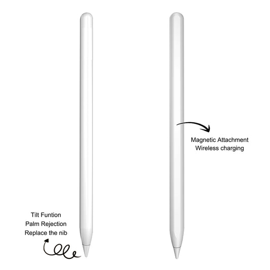 Touch Pen Techsuit M2 pour Apple iPad, Version Active, Blanc
