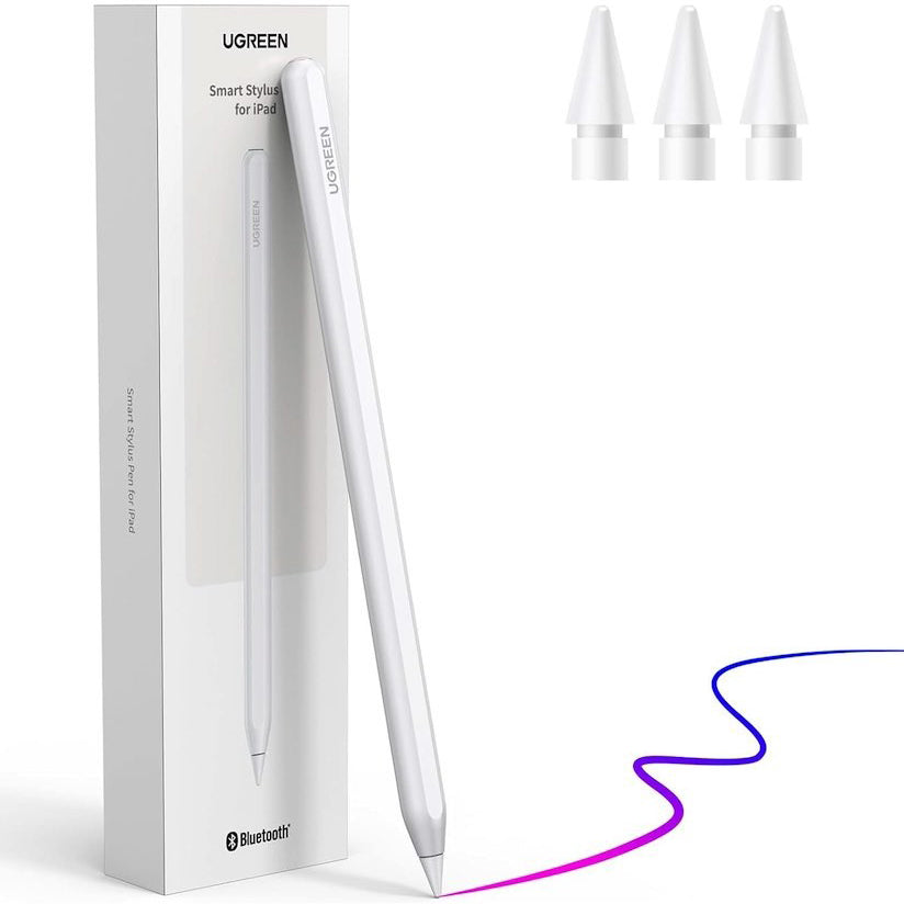 UGREEN Touch Pen for Apple iPad, Active Version, White