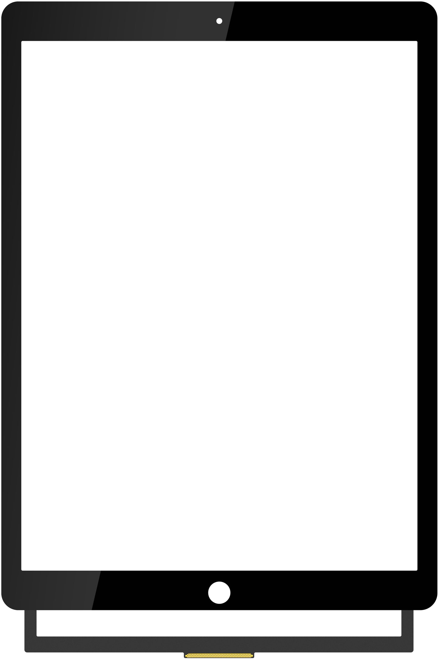 Touchscreen Forward Guard OCA pour Apple iPad Pro 12.9 (2017), Noir