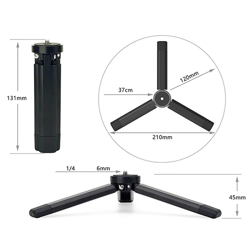 Statief 1/4inch Techsuit TPD2, Zwart