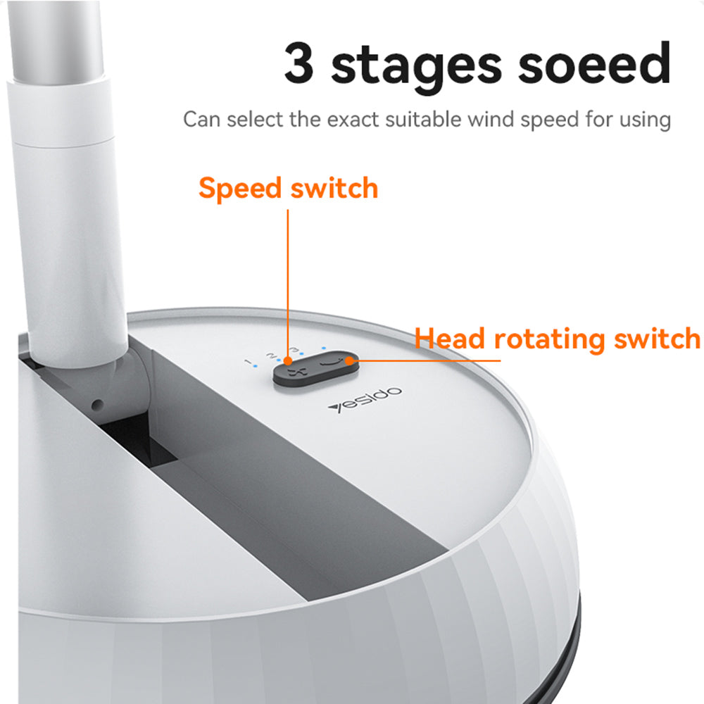 Vloerventilator Yesido YF11, Wit