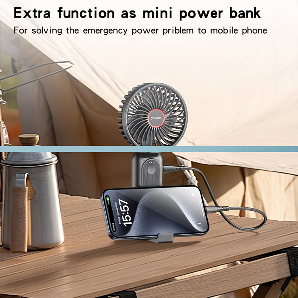 Ventilateur Portable Yesido YF10, Noir