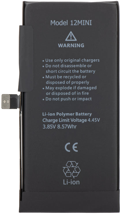 Batterie Apple iPhone 12 mini avec intégration du Flex Band BMS (aucun contact à souder requis) 