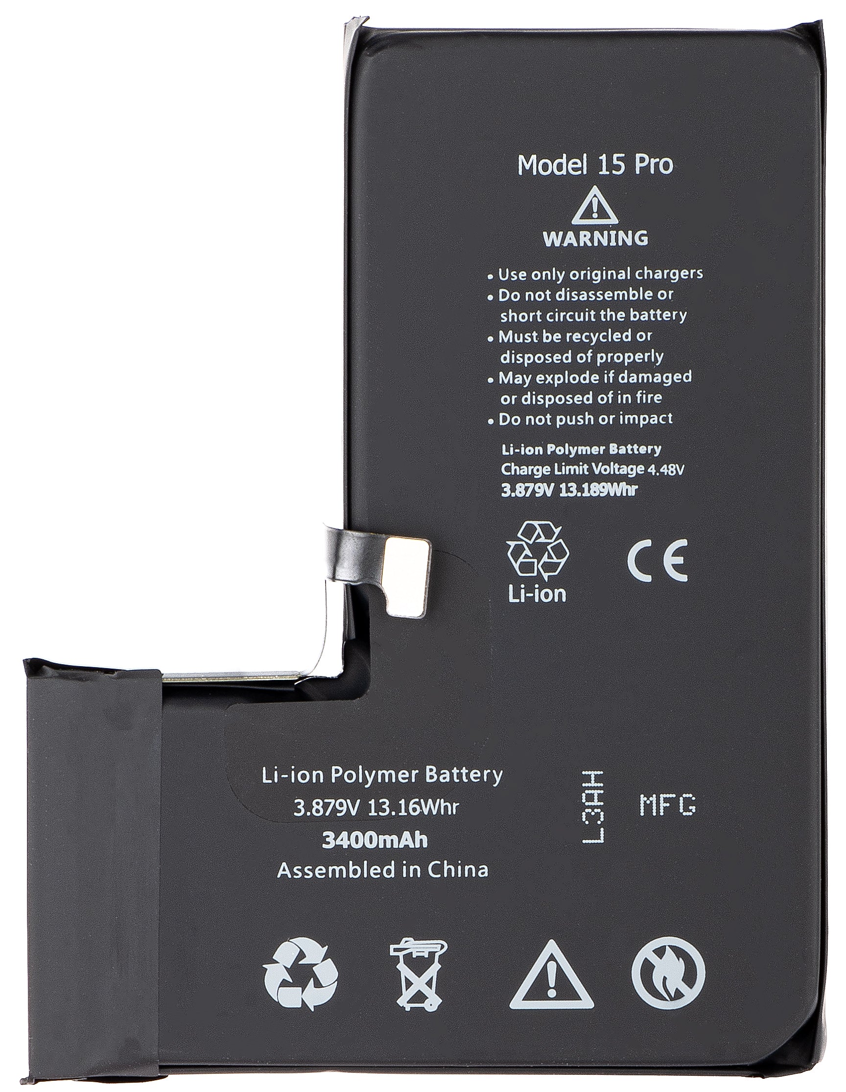 Apple iPhone 15 Pro Battery, High Capacity – GSMnet