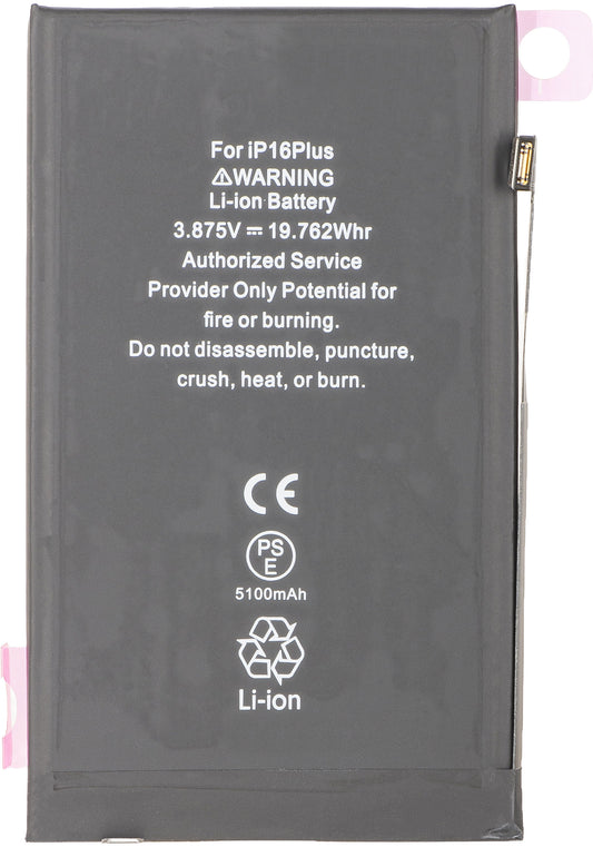 Akku Apple iPhone 16 Plus, hohe Kapazität