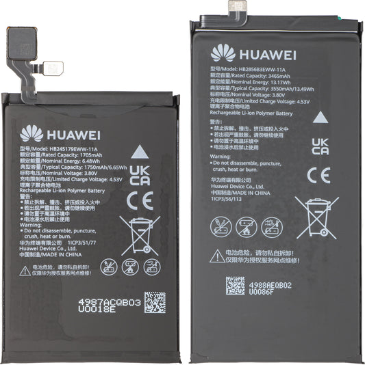 Batterie Huawei Mate X7, HB2856B3EWW-11A + HB245179EWW-11A, Service Pack 02357JJU