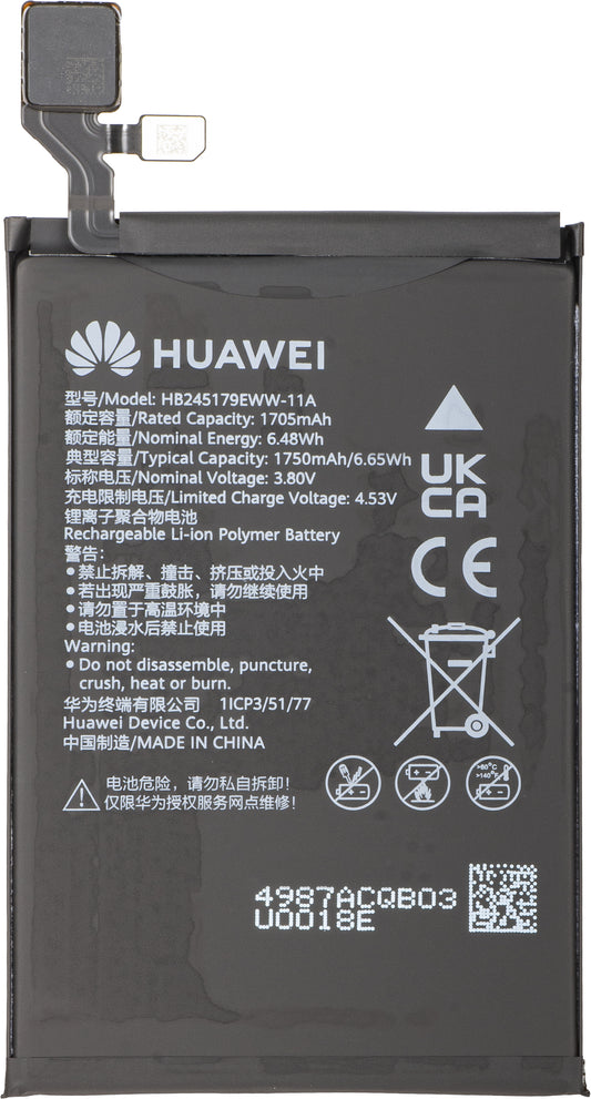 Batterie Huawei Mate X7, HB2856B3EWW-11A + HB245179EWW-11A, Service Pack 02357JJU