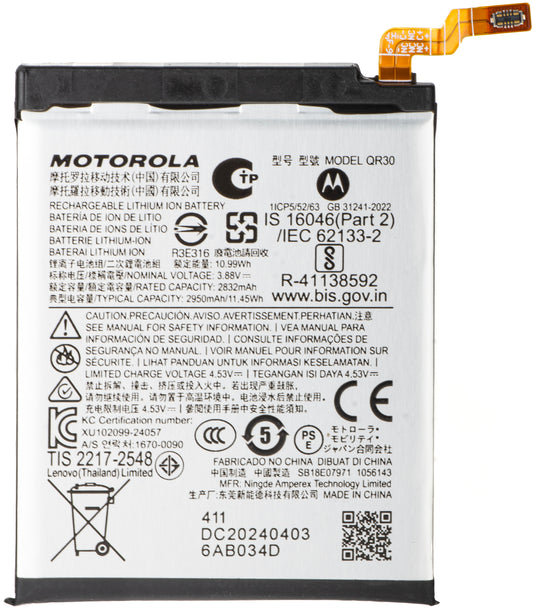 Batterie Motorola Razr+ 2025 / Razr+ 2024 / Razr 50 Ultra, QR30, Service Pack SB18E07971