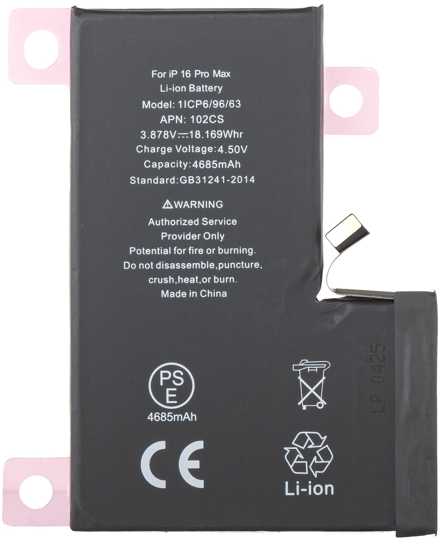 Accu voor Apple iPhone 16 Pro Max