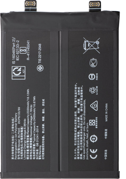 Accu voor OnePlus 10T / Ace Pro, BLP945