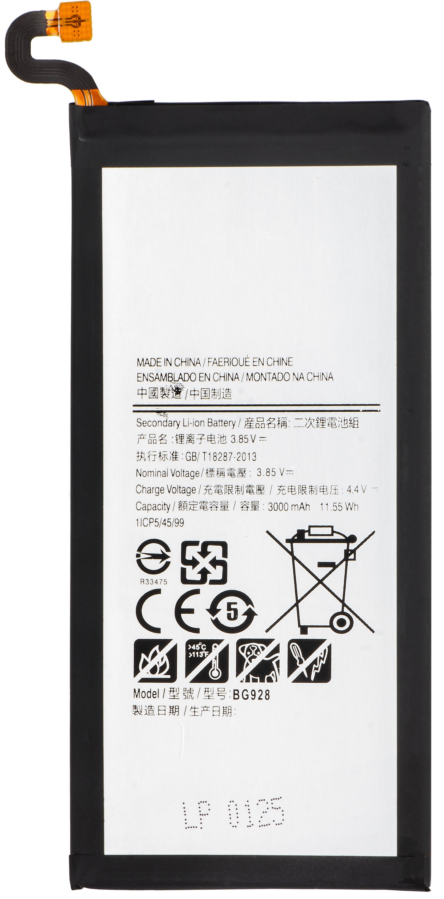 Accu voor Samsung Galaxy S6 edge+ G928, EB-BG928AB