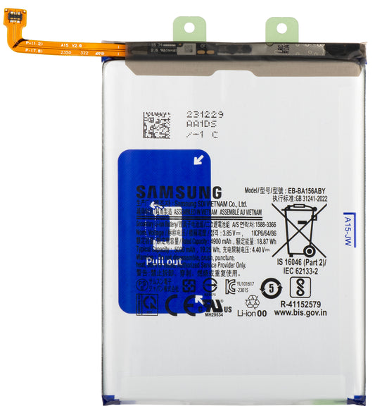 Batterij Samsung Galaxy A15 5G A156 / A155, EB-BA156ABY, Service Pack