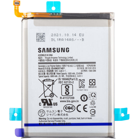 Batterij Samsung Galaxy M21 M215 / M30s M307, EB-BM207ABY, Service Pack GH82-25044A 