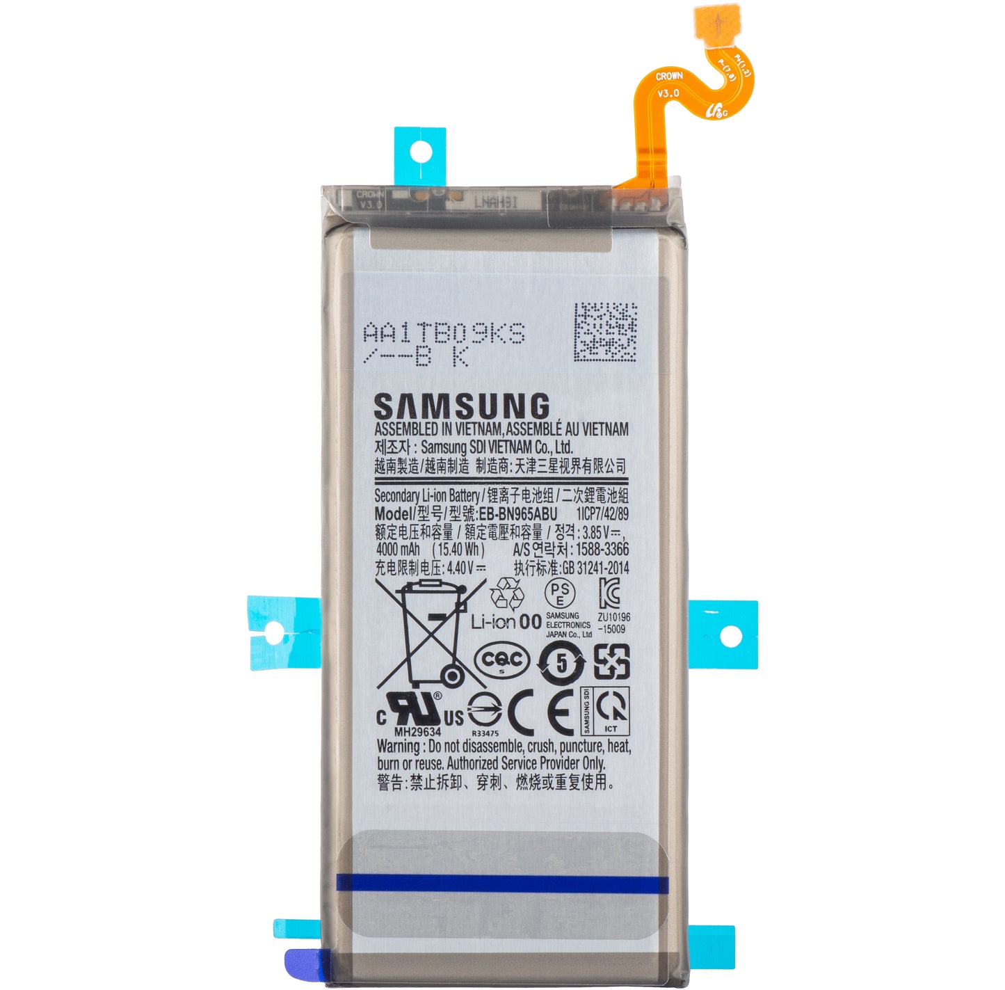 Accu Samsung Galaxy Note 9 N960, EB-BN960ABE, Swap GH82-17562A