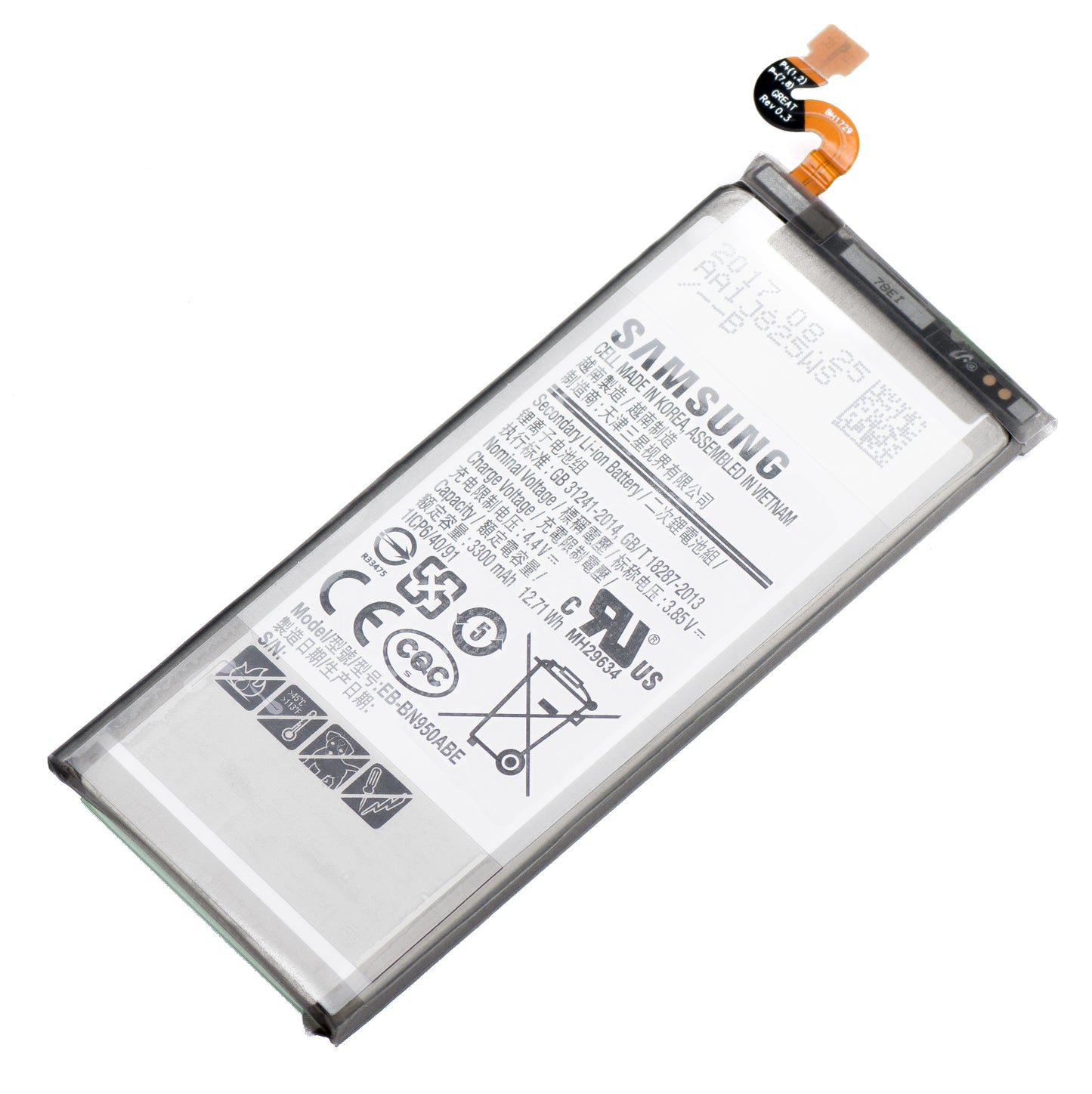 Batterij Samsung Galaxy Note 8 N950, EB-BN950ABE, Wissel