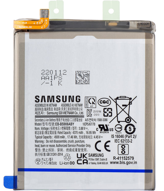 Batterij Samsung Galaxy S22+ 5G S906, EB-BS906ABY, Service Pack GH82-27502A 