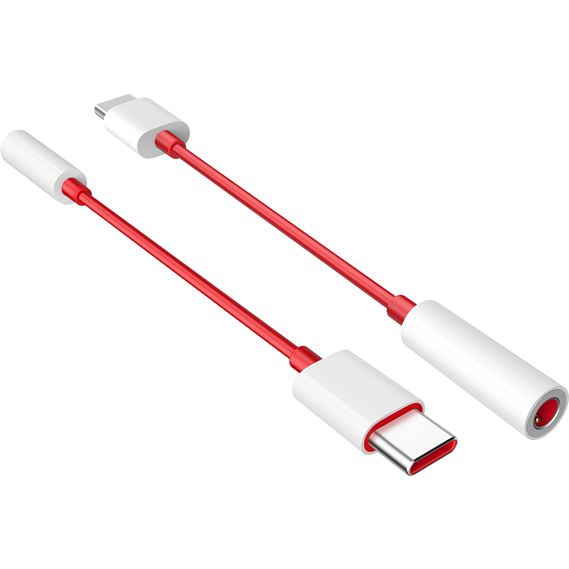 Audio-adapter USB-C - 3,5 mm OnePlus TC01W, 0,09 m, Rood 5461100024