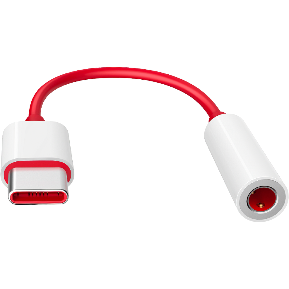 Audio-adapter USB-C - 3,5 mm OnePlus TC01W, 0,09 m, Rood 5461100024