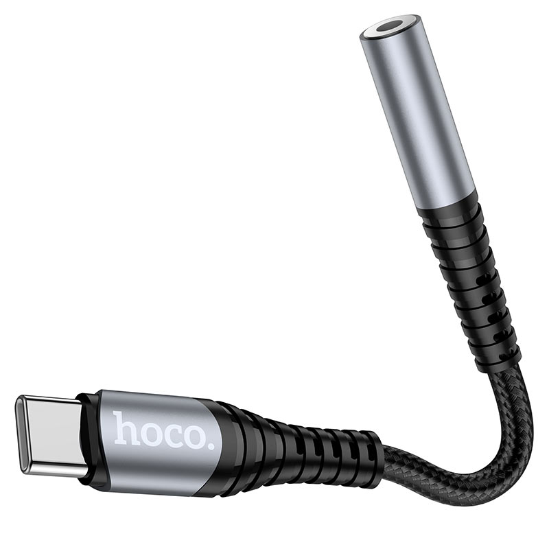 USB-C Audio Adapter - 3,5 mm HOCO LS33, Grijs