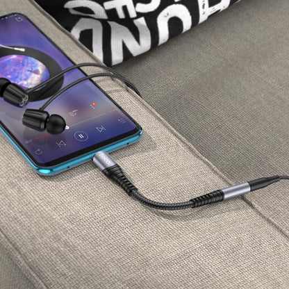 USB-C Audio Adapter - 3,5 mm HOCO LS33, Grijs