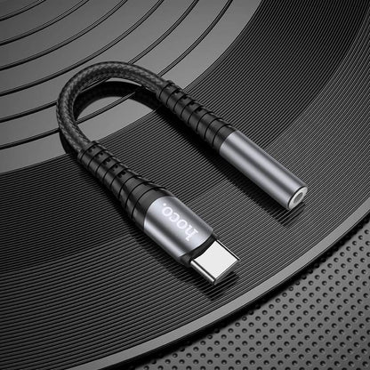 USB-C Audio Adapter - 3,5 mm HOCO LS33, Grijs
