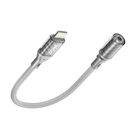 Lightning Audio Adapter - 3.5mm BWOO BZ66, Grijs