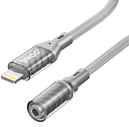 Lightning Audio Adapter - 3.5mm BWOO BZ66, Grijs