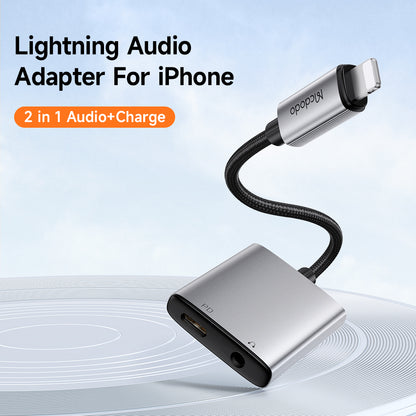 Audio Adapter Lightning - Lightning / 3.5mm McDodo CA-5540 Wales, Gri