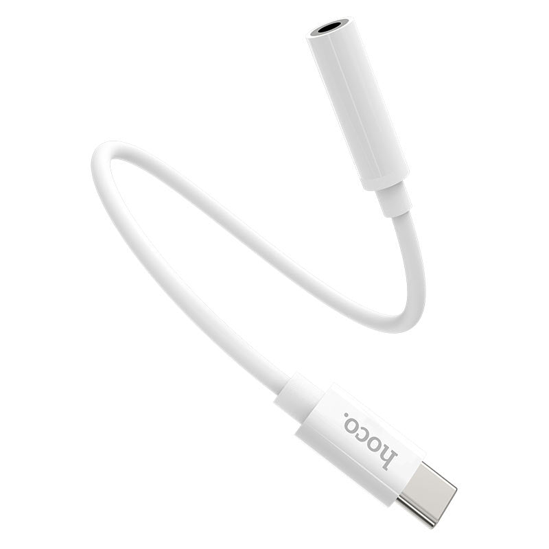 USB-C naar 3,5mm Audio-adapter HOCO LS30, Wit