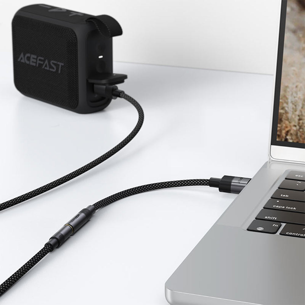 Audio Adapter Acefast J13, USB-A - 3,5 mm, Zwart