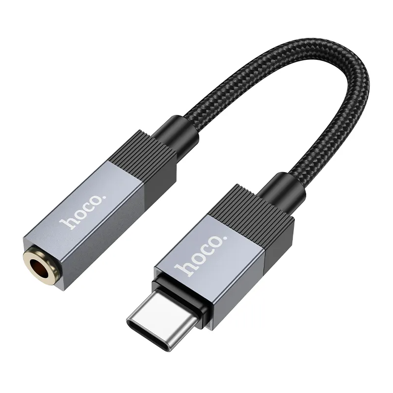USB-C Audio Adapter - 3,5 mm HOCO UPA32C, Schwarz