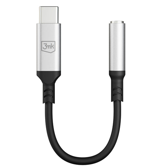 USB-C Audio Adapter - 3,5 mm 3MK, Silber