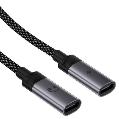 Audio-Adapter USB-C - 2 x USB-C Acefast J14, Schwarz