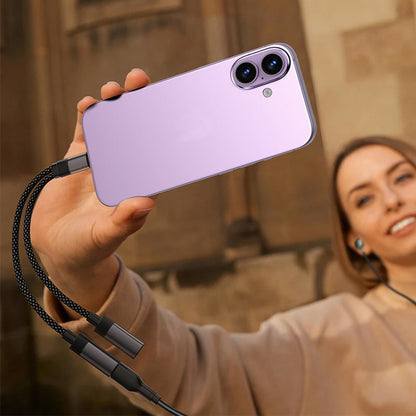 Audio-Adapter USB-C - 2 x USB-C Acefast J14, Schwarz