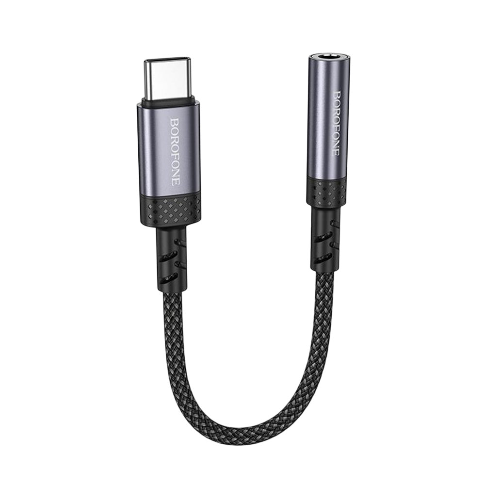 USB-C Audio Adapter - 3,5mm Borofone BV24, Grau