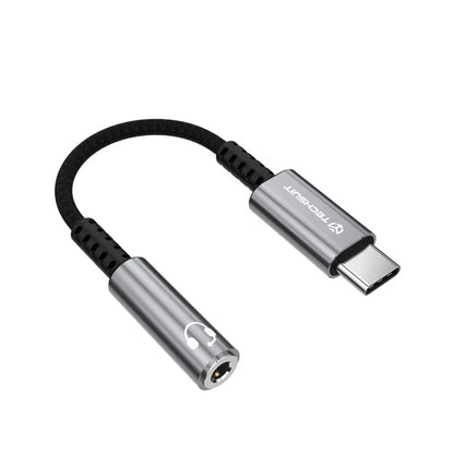 Audio Adapter USB-C - 3.5mm Techsuit AC14 SonicPiX, Grijs