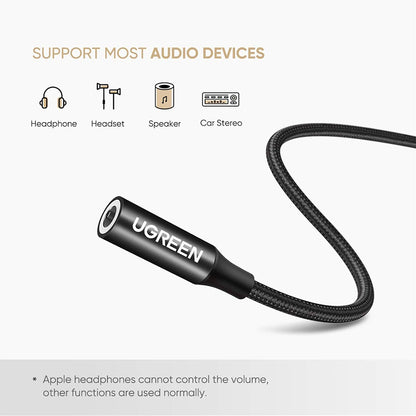 Audio Adapter USB-C - 3.5mm UGREEN AV142, Zwart