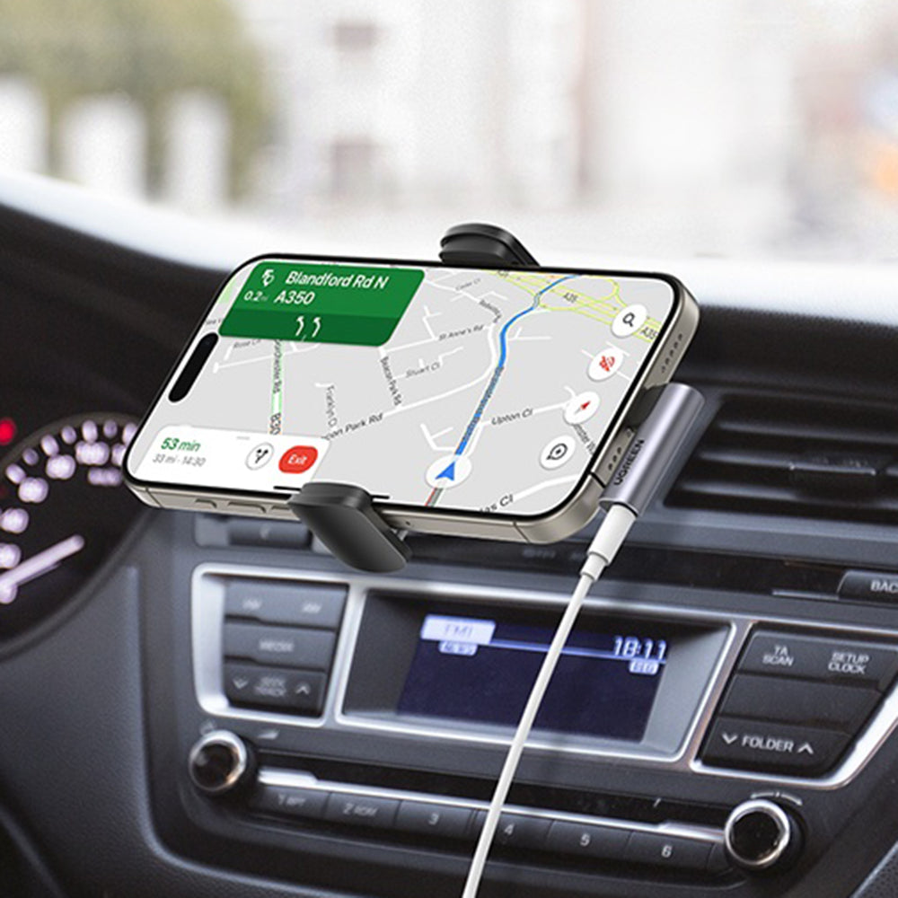 Adaptateur Audio USB-C - 3.5mm UGREEN CM460 (20194) Angled, Gris