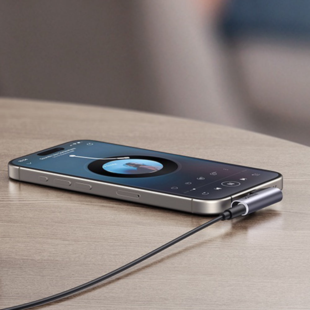 Adaptateur Audio USB-C - 3.5mm UGREEN CM460 (20194) Angled, Gris