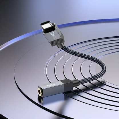 USB-C Audio Adapter - 3,5 mm HOCO UPA32C, Schwarz