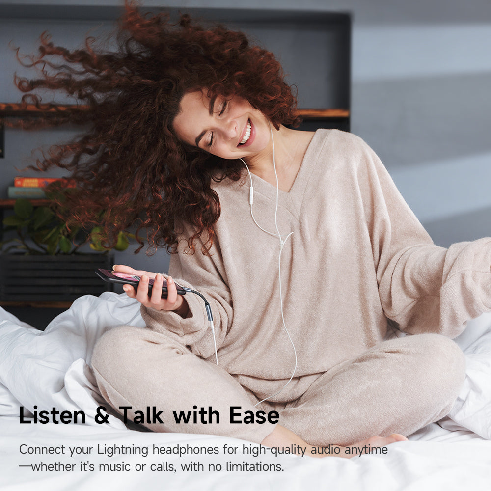 Audio Adapter USB-C - Lightning McDodo CA-4870, Grijs