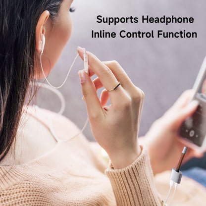 Adaptateur Audio USB-C - USB-C / 3.5mm McDodo CA-3120, Gris